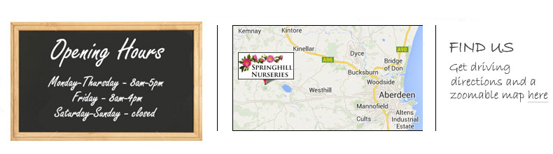 Springhill Nurseries Opening Hours